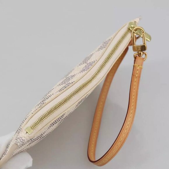 LOUIS VUITTON Damier Azur Neverfull PM Pouch Accessory Pouch LV Auth - Picture 9 of 15